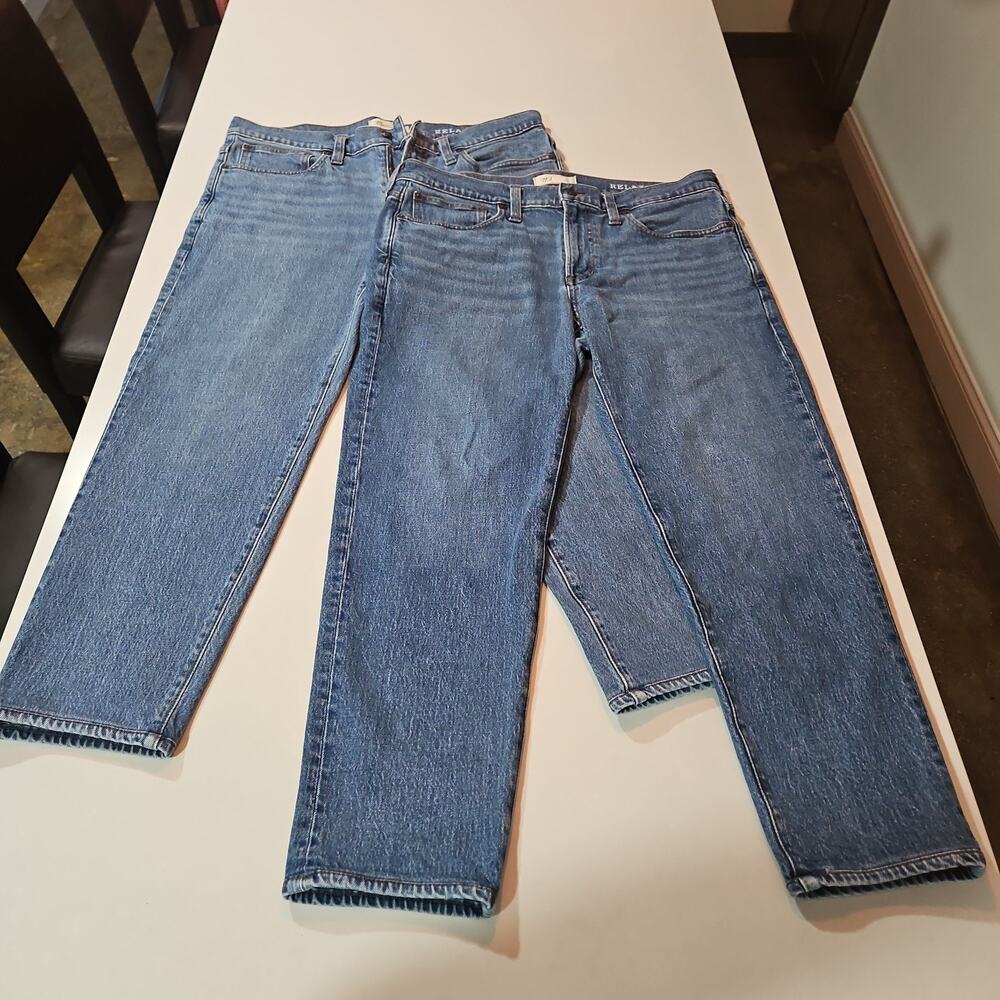 Lot of 2 Pairs of Madewell Relaxed Taper Leg Jeans Men’s 35x30